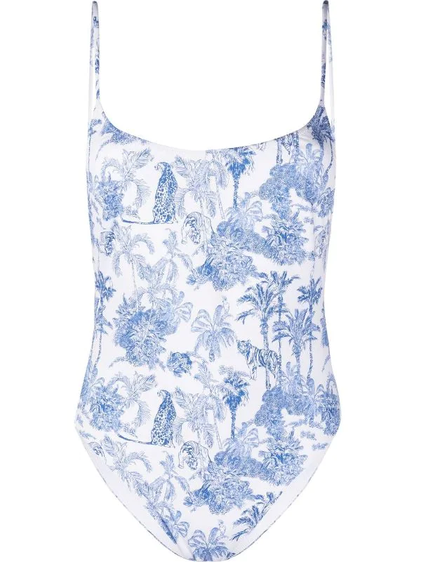 ( Neue Saison ) MC2 Saint Barth Jungle Print Swimsuit Damen 3 ( Neue Saison ) MC2 Saint Barth Jungle Print Swimsuit Damen