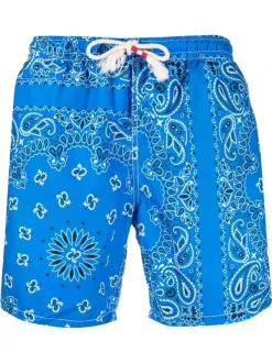 ( Neue Saison ) MC2 Saint Barth Badeshorts Mit Bandana-Print 1701 BANDANNA ROUND