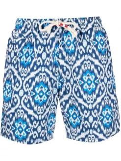 ( Neue Saison ) MC2 Saint Barth 61 IKAT DECO Grpahic-print Swim Shorts Herren