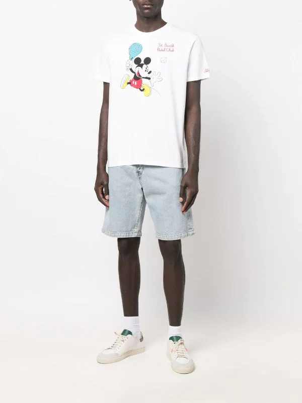 ( Neue Saison ) MC2 Saint Barth EMB MICKEY PADEL ADD 01N T-Shirt Mit "Padel Club"-Print Herren 4 ( Neue Saison ) MC2 Saint Barth EMB MICKEY PADEL ADD 01N T-Shirt Mit "Padel Club"-Print Herren – Bild 2