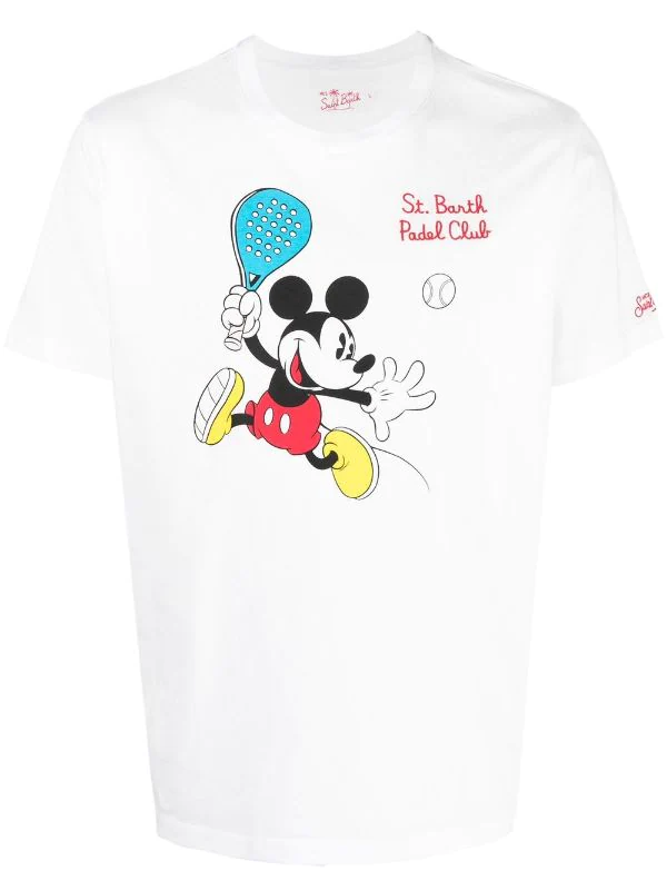 ( Neue Saison ) MC2 Saint Barth EMB MICKEY PADEL ADD 01N T-Shirt Mit "Padel Club"-Print Herren 3 ( Neue Saison ) MC2 Saint Barth EMB MICKEY PADEL ADD 01N T-Shirt Mit "Padel Club"-Print Herren