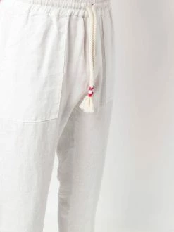 ( Neue Saison ) MC2 Saint Barth 00311B 01 WHITE Gerade Hose Mit Logo-Patch Herren -MC2 Saint Barth Geschäft 18315645 39455037 600