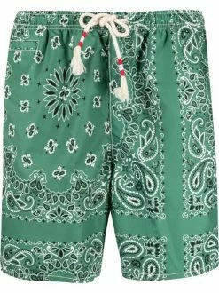 ( Neue Saison ) MC2 Saint Barth Badehose Mit Paisley-Print BANDANNA ROUND 5201