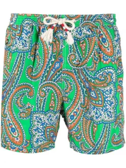 ( Neue Saison ) MC2 Saint Barth CACHEMIRE VIBE SB 57 Badehose Mit Paisley-Print Herren