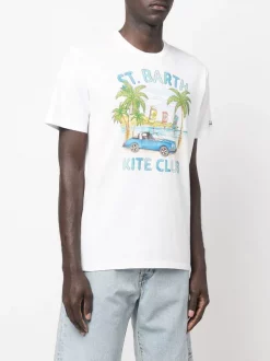 ( Neue Saison ) MC2 Saint Barth T-Shirt Mit "Kite Club"-Print KITE CAR SB 01N -MC2 Saint Barth Geschäft 18315695 39156938 600