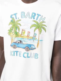 ( Neue Saison ) MC2 Saint Barth T-Shirt Mit "Kite Club"-Print KITE CAR SB 01N -MC2 Saint Barth Geschäft 18315695 39156939 600