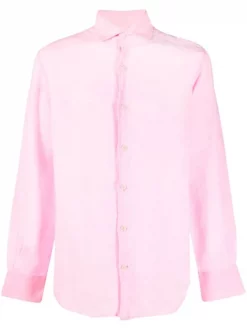 ( Neue Saison ) MC2 Saint Barth 00898B 25W PINK F Hemd Aus Leinen Herren