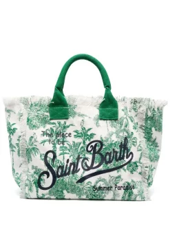 ( Neue Saison ) MC2 Saint Barth 02470B VERDE Handtasche Mit Print Damen