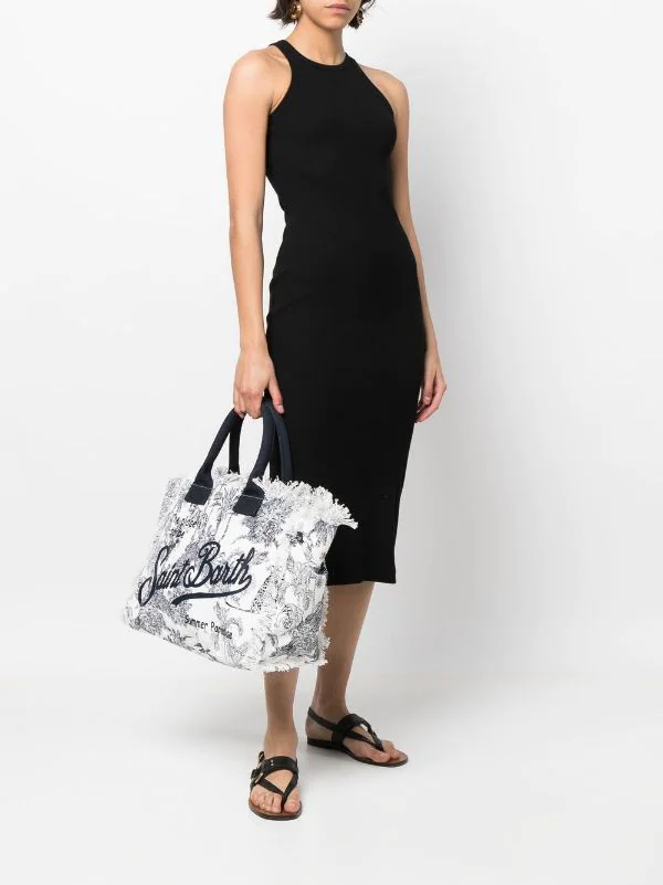 ( Neue Saison ) MC2 Saint Barth 03315B AZZURO Handtasche Mit Print Damen 4 ( Neue Saison ) MC2 Saint Barth 03315B AZZURO Handtasche Mit Print Damen – Bild 2