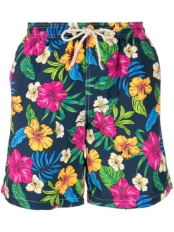 ( Neue Saison ) MC2 Saint Barth Badeshorts Mit Blumen-Print 02732B FLORAL LOVE 61