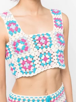 ( Neue Saison ) MC2 Saint Barth CR0132 Gehäkeltes Cropped-Oberteil Damen -MC2 Saint Barth Geschäft 18324520 39200167 600