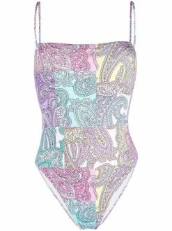 ( Neue Saison ) MC2 Saint Barth Badeanzug Mit Paisleymuster Damen