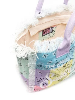 ( Neue Saison ) MC2 Saint Barth BANDANNAROUNDCOLOR Strandtasche Mit Bandana-Print Damen -MC2 Saint Barth Geschäft 18327407 39153344 600