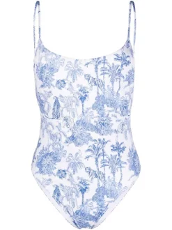 ( Neue Saison ) MC2 Saint Barth Badeanzug Mit Tiger-Print JUNGLE OCEANIA 01