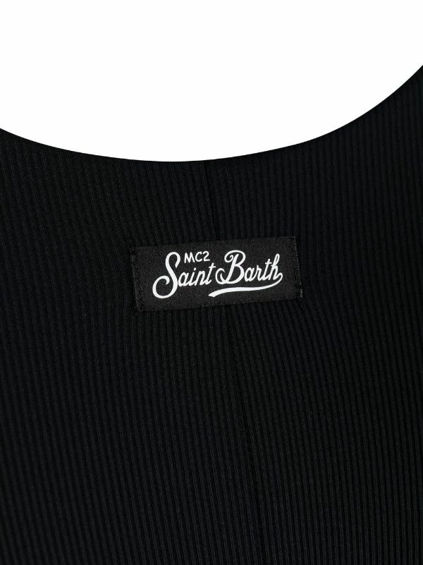 ( Neue Saison ) MC2 Saint Barth RIB 00 BLACK Badeanzug Mit Logo-Patch Damen 5 ( Neue Saison ) MC2 Saint Barth RIB 00 BLACK Badeanzug Mit Logo-Patch Damen – Bild 3