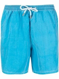 ( Neue Saison ) MC2 Saint Barth 17 BLUETTE Badeshorts Mit Logo-Patch Herren