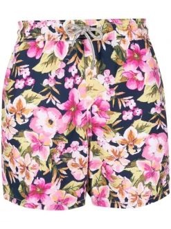 ( Neue Saison ) MC2 Saint Barth Badeshorts Mit Blumen-Print Herren