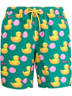 ( Neue Saison ) MC2 Saint Barth Badeshorts Mit Enten-Print Herren
