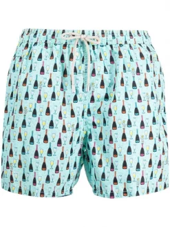 MC2 Saint Barth Geschäft 5 ( Neue Saison ) MC2 Saint Barth Badeshorts Mit Champagner-Print 02510B BELLAVISTA 56