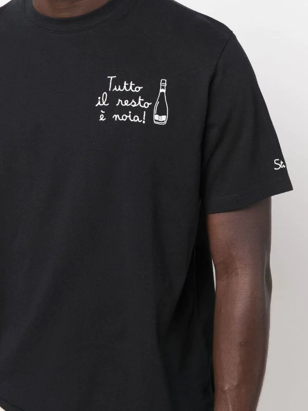 ( Neue Saison ) MC2 Saint Barth T-Shirt Mit Slogan-Stickerei Herren 7 ( Neue Saison ) MC2 Saint Barth T-Shirt Mit Slogan-Stickerei Herren – Bild 5