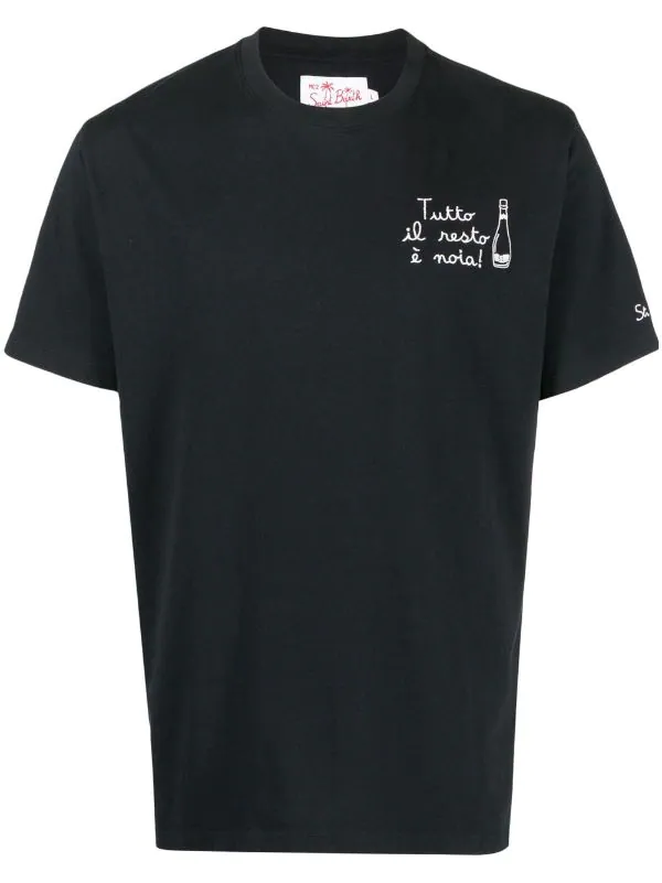 ( Neue Saison ) MC2 Saint Barth T-Shirt Mit Slogan-Stickerei Herren 3 ( Neue Saison ) MC2 Saint Barth T-Shirt Mit Slogan-Stickerei Herren