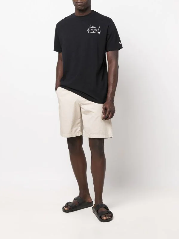 ( Neue Saison ) MC2 Saint Barth T-Shirt Mit Slogan-Stickerei Herren 4 ( Neue Saison ) MC2 Saint Barth T-Shirt Mit Slogan-Stickerei Herren – Bild 2