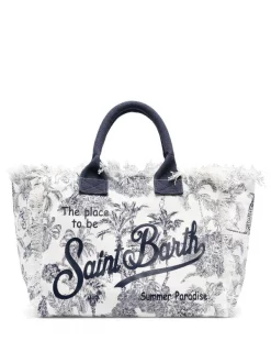 MC2 Saint Barth Geschäft 17 ( Neue Saison ) MC2 Saint Barth Strandtasche Mit Logo-Print 03315B