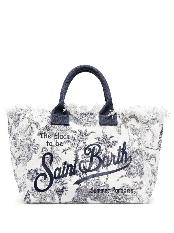 ( Neue Saison ) MC2 Saint Barth Strandtasche Mit Logo-Print 03315B 3 ( Neue Saison ) MC2 Saint Barth Strandtasche Mit Logo-Print 03315B