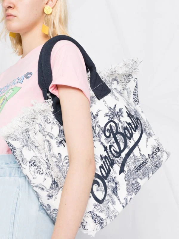 ( Neue Saison ) MC2 Saint Barth Strandtasche Mit Logo-Print 03315B 5 ( Neue Saison ) MC2 Saint Barth Strandtasche Mit Logo-Print 03315B – Bild 3