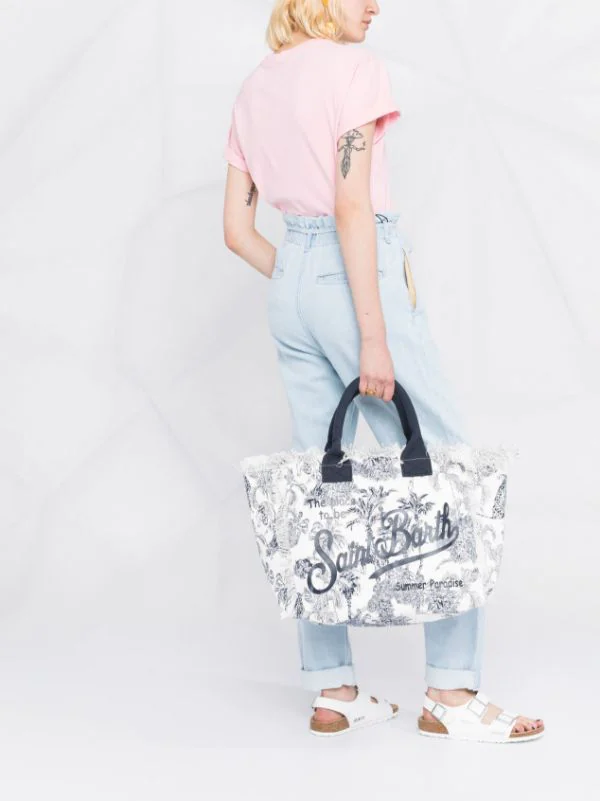 ( Neue Saison ) MC2 Saint Barth Strandtasche Mit Logo-Print 03315B 4 ( Neue Saison ) MC2 Saint Barth Strandtasche Mit Logo-Print 03315B – Bild 2