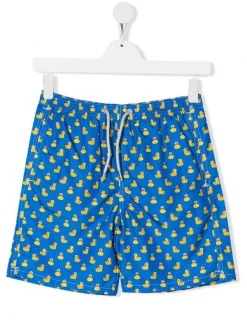 ( Neue Saison ) MC2 Saint Barth TEEN Jean Lightning Badeshorts BLUE