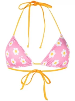 ( Neue Saison ) MC2 Saint Barth Bikinioberteil Mit Blumen-Print HAPPY DAISY 21