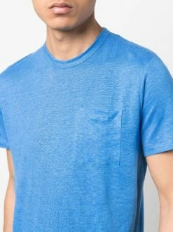 ( Neue Saison ) MC2 Saint Barth T-Shirt Aus Leinen Mit Brusttasche 17 BLUETTE -MC2 Saint Barth Geschäft 18360257 39585603 600