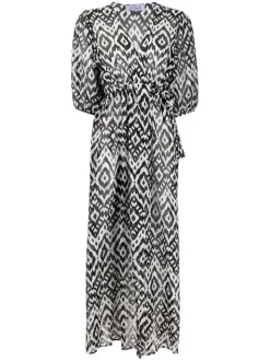 ( Neue Saison ) MC2 Saint Barth Strandkleid Mit Geometrischem Print ETNIKAT 01