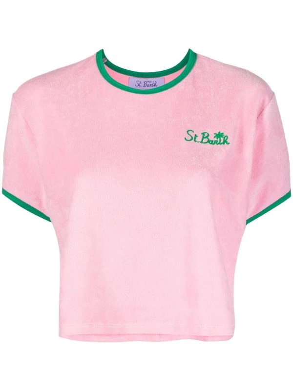 ( Neue Saison ) MC2 Saint Barth T-Shirt Mit Logo-Stickerei Damen 3 ( Neue Saison ) MC2 Saint Barth T-Shirt Mit Logo-Stickerei Damen