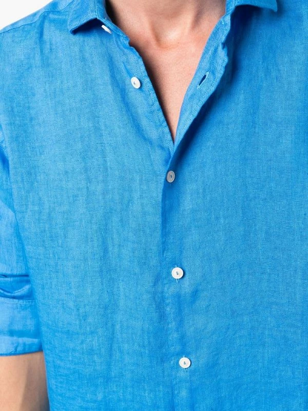 ( Neue Saison ) MC2 Saint Barth Klassisches Leinenhemd 17W BLUETTE 7 ( Neue Saison ) MC2 Saint Barth Klassisches Leinenhemd 17W BLUETTE – Bild 5