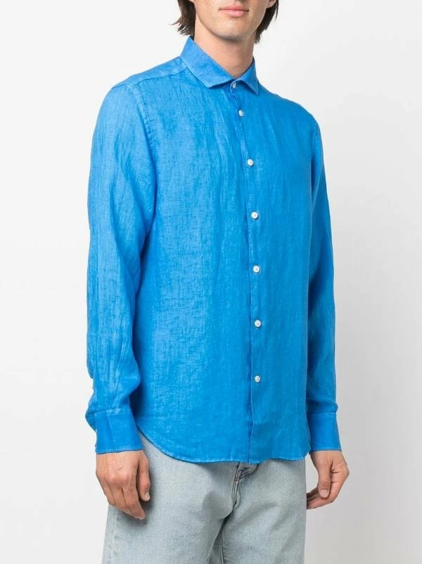 ( Neue Saison ) MC2 Saint Barth Klassisches Leinenhemd 17W BLUETTE 5 ( Neue Saison ) MC2 Saint Barth Klassisches Leinenhemd 17W BLUETTE – Bild 3