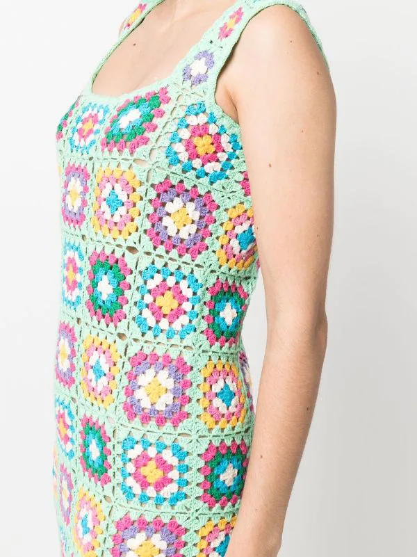 ( Neue Saison ) MC2 Saint Barth GREEN Blumiges Häkelkleid Damen 7 ( Neue Saison ) MC2 Saint Barth GREEN Blumiges Häkelkleid Damen – Bild 5