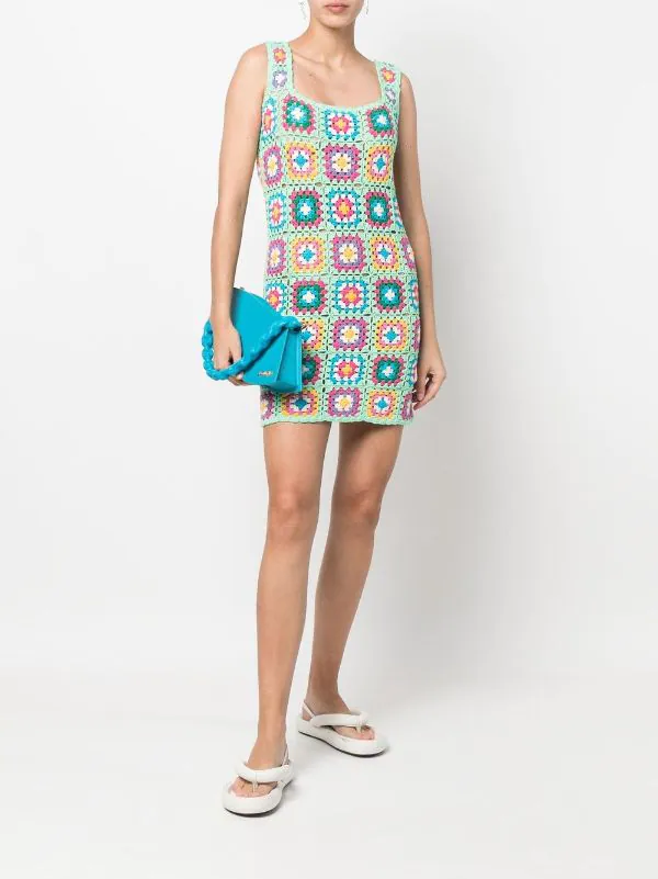 ( Neue Saison ) MC2 Saint Barth GREEN Blumiges Häkelkleid Damen 4 ( Neue Saison ) MC2 Saint Barth GREEN Blumiges Häkelkleid Damen – Bild 2