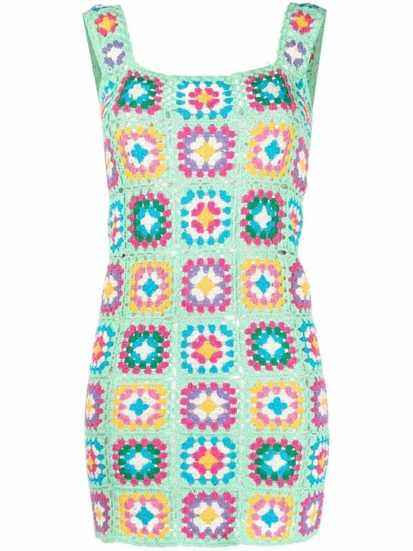 ( Neue Saison ) MC2 Saint Barth GREEN Blumiges Häkelkleid Damen 3 ( Neue Saison ) MC2 Saint Barth GREEN Blumiges Häkelkleid Damen