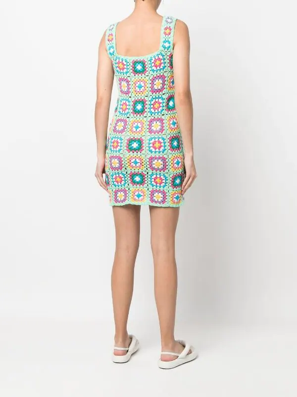 ( Neue Saison ) MC2 Saint Barth GREEN Blumiges Häkelkleid Damen 6 ( Neue Saison ) MC2 Saint Barth GREEN Blumiges Häkelkleid Damen – Bild 4