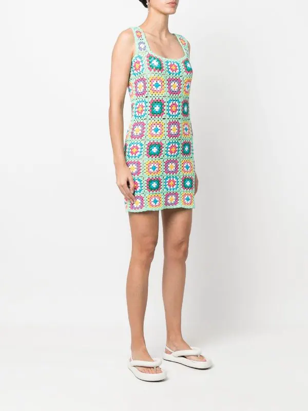 ( Neue Saison ) MC2 Saint Barth GREEN Blumiges Häkelkleid Damen 5 ( Neue Saison ) MC2 Saint Barth GREEN Blumiges Häkelkleid Damen – Bild 3