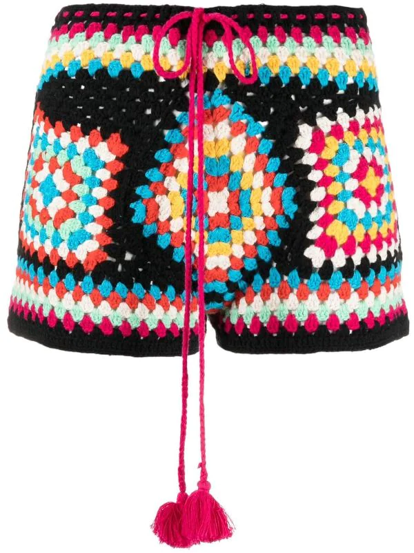 ( Neue Saison ) MC2 Saint Barth Gehäkelte Shorts BLACK 3 ( Neue Saison ) MC2 Saint Barth Gehäkelte Shorts BLACK