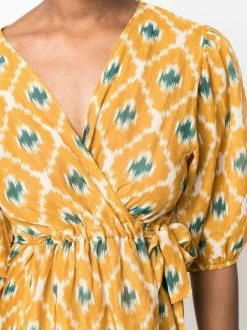 ( Neue Saison ) MC2 Saint Barth Wickelkleid Mit Kurzen Ärmeln IKAT GEOMETRIC 9651 -MC2 Saint Barth Geschäft 18363556 39775123 600