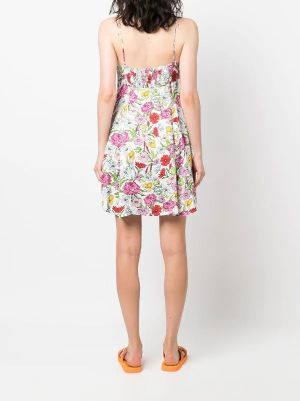 ( Neue Saison ) MC2 Saint Barth 00012B FLOWER FOREST 01 Minikleid Mit Blumen-Print Damen 6 ( Neue Saison ) MC2 Saint Barth 00012B FLOWER FOREST 01 Minikleid Mit Blumen-Print Damen – Bild 4