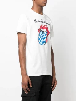 ( Neue Saison ) MC2 Saint Barth Rolling Stone T-Shirt 02323B WHITE -MC2 Saint Barth Geschäft 18363570 39774026 600