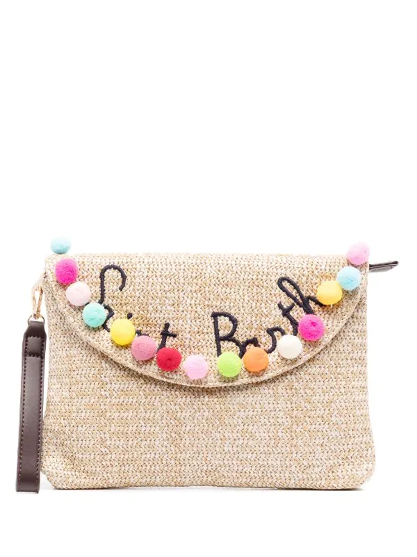 ( Neue Saison ) MC2 Saint Barth 00104B EMB SB MULTI Clutch Mit Pompon Damen 3 ( Neue Saison ) MC2 Saint Barth 00104B EMB SB MULTI Clutch Mit Pompon Damen