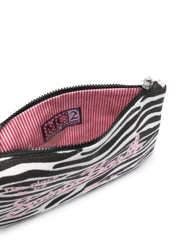 ( Neue Saison ) MC2 Saint Barth ZEBRA COLOR 01 Bestickte Clutch Aus Frottee Damen 7 ( Neue Saison ) MC2 Saint Barth ZEBRA COLOR 01 Bestickte Clutch Aus Frottee Damen – Bild 5