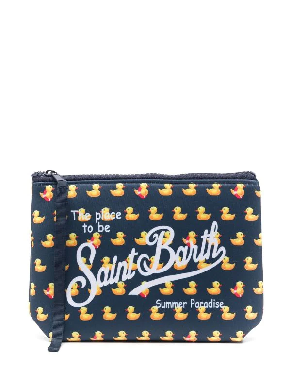 ( Neue Saison ) MC2 Saint Barth DUC61 DUCKY Clutch Mit Logo-Print Damen 3 ( Neue Saison ) MC2 Saint Barth DUC61 DUCKY Clutch Mit Logo-Print Damen