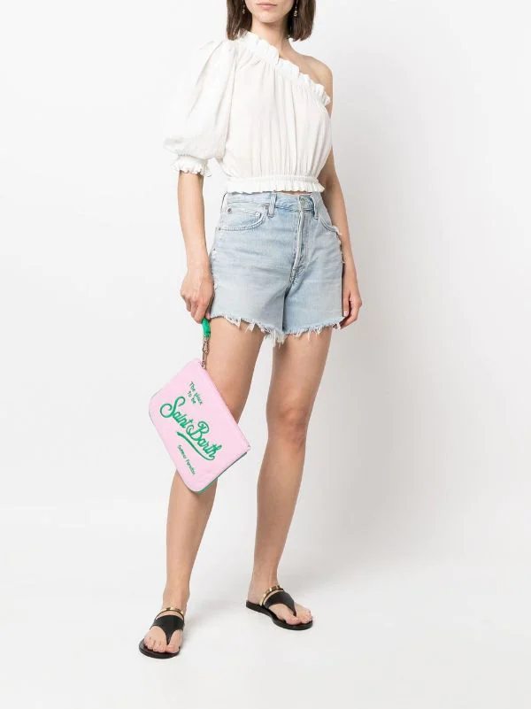 ( Neue Saison ) MC2 Saint Barth Bestickte Clutch Aus Frottee Emb 2157 4 ( Neue Saison ) MC2 Saint Barth Bestickte Clutch Aus Frottee Emb 2157 – Bild 2